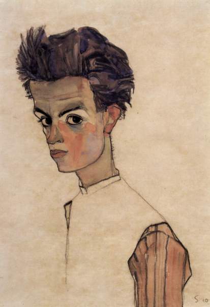 Egon Schiele è un artista che si costruisce man mano che l'opera prende vita.