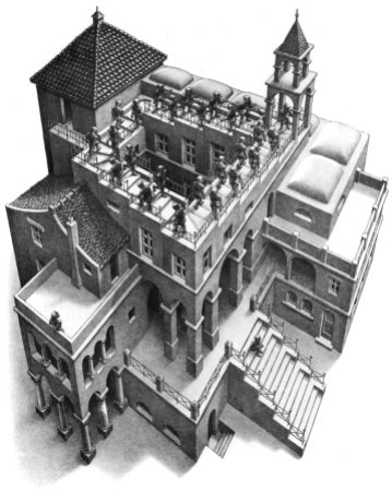 scale specchi illusioni ottiche questo è ciò che ci viene in mente quando nominiamo Escher ma cosa cè dietro