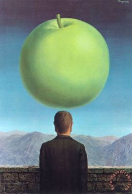 The Postcard 1960 Painting by rene magritte; The Postcard 1960 Art Print for sale