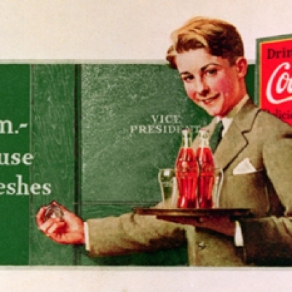 10.1 fra una pubblicità per la coca cola e un'altra per i cereali Kellog's, trasmettendo la dipendenza dalla nuova prosperità degli anni 50