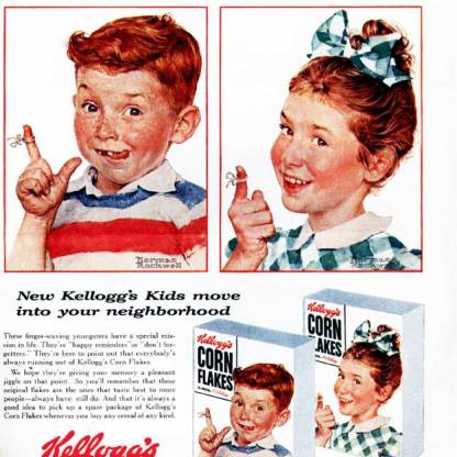 10.2 fra una pubblicità per la coca cola e un'altra per i cereali Kellog's, trasmettendo la dipendenza dalla nuova prosperità degli anni 50